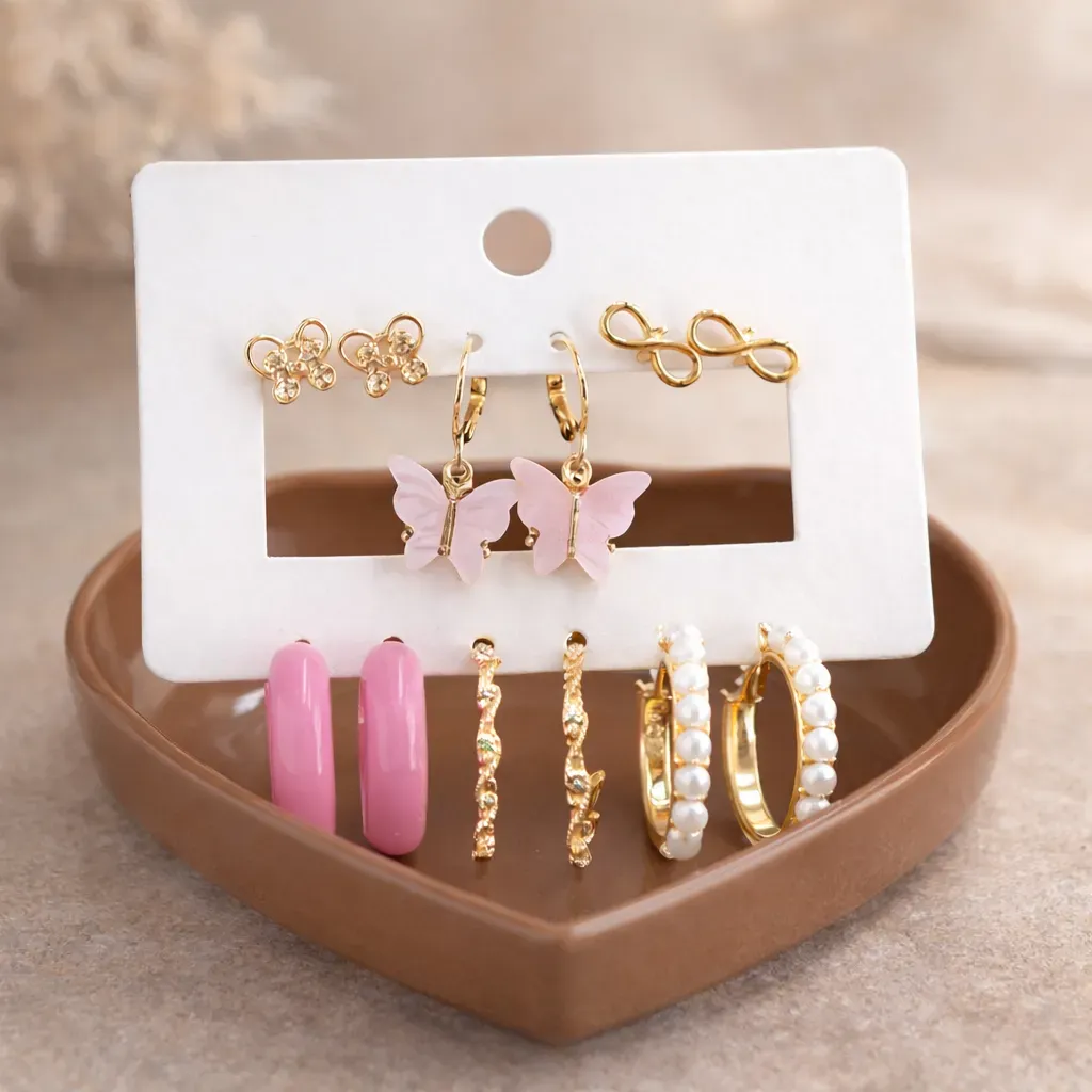 Sweetheart Stud & Hoop Set.webp