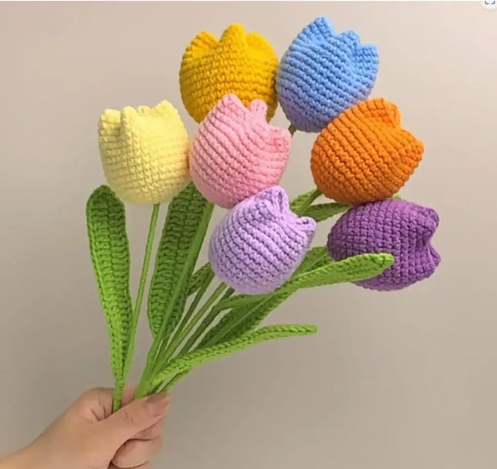 Tulip Crochet Flower [1 Pc].webp
