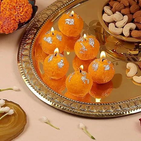 Laddoo Candles(Set of 2)
