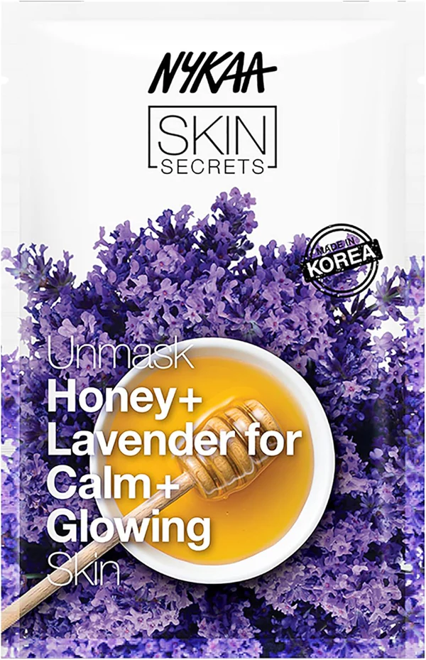 Nykaa Face Mask sheet Honey + Lavender