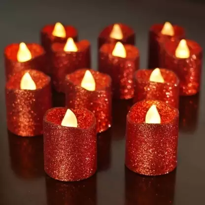Glitter Led Tealight Candle (Set of 2)