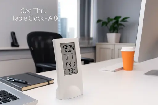 See Thru Table Clock