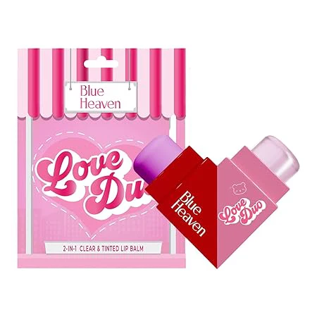 Blue Heaven Love Duo Dual-Sided Clear & Tinted Lip Balm