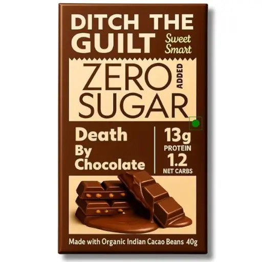 Ditch the guilt Death By Chocolate Sugar Free Dark Chocolate