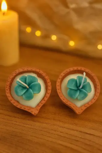 Contemporary Diya's (Set of 2) 