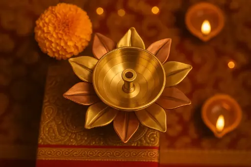Copper Radiant Diya